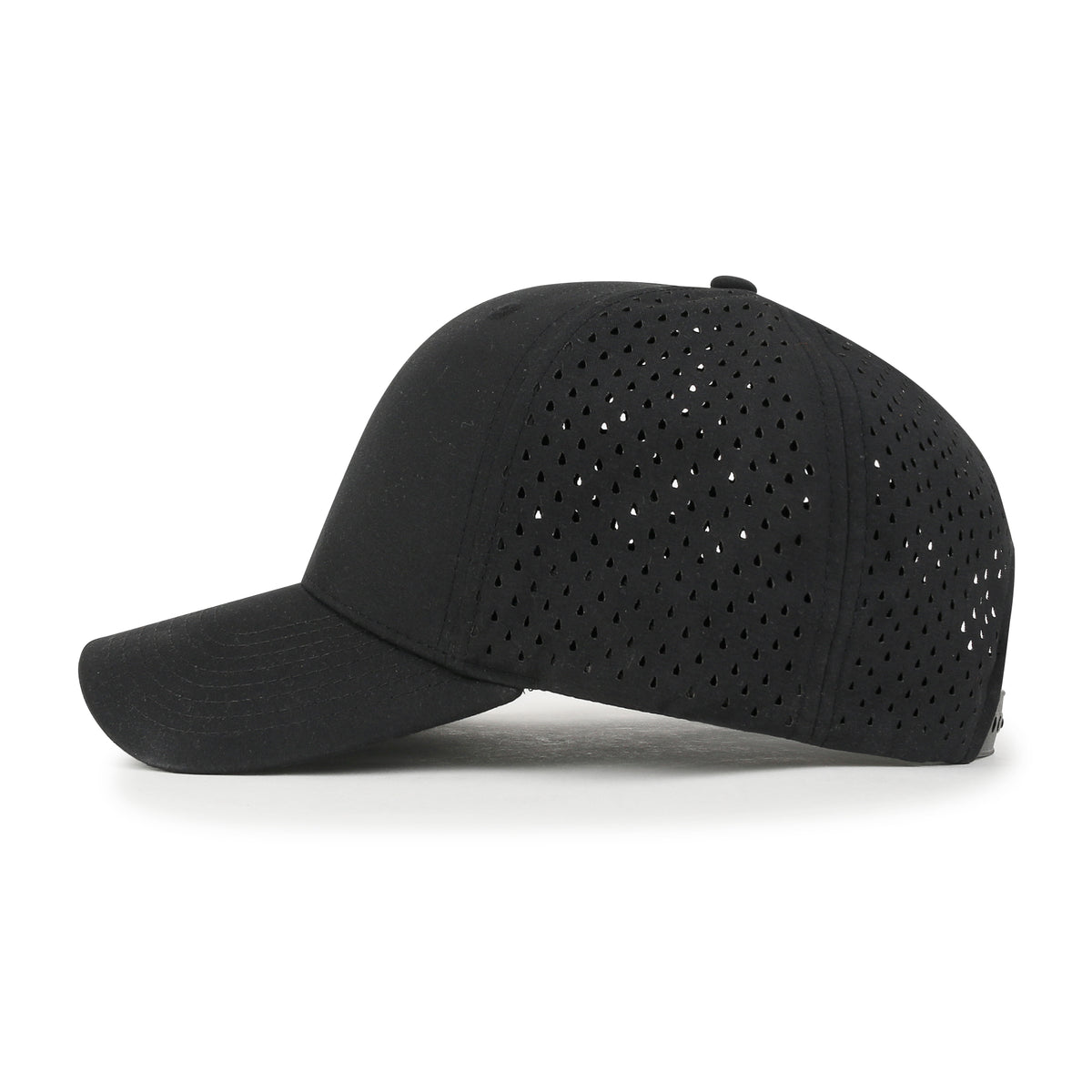 ililily Blank Six Panel Basic Baseball Cap Laser Cut Air Hole Back Hat