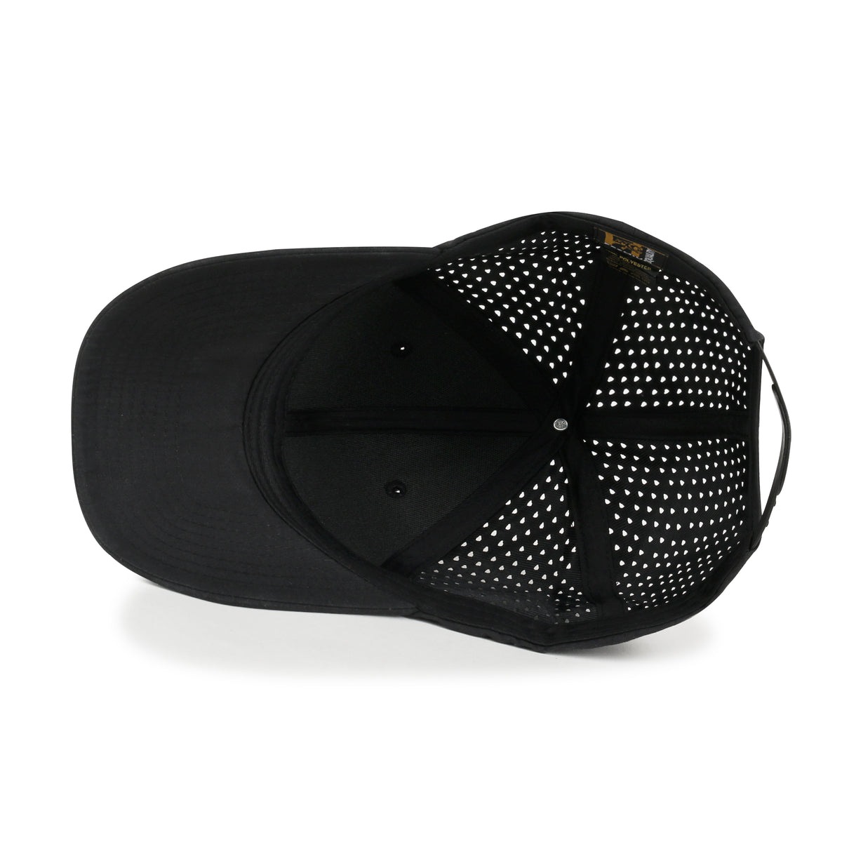 ililily Blank Six Panel Basic Baseball Cap Laser Cut Air Hole Back Hat