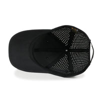 ililily Blank Six Panel Basic Baseball Cap Laser Cut Air Hole Back Hat