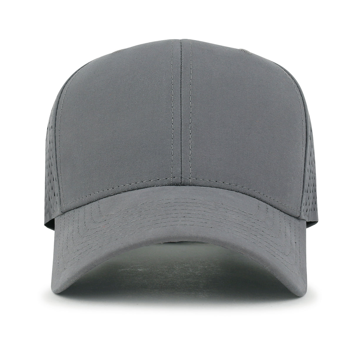 ililily Blank Six Panel Basic Baseball Cap Laser Cut Air Hole Back Hat