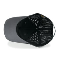 ililily Blank Six Panel Basic Baseball Cap Laser Cut Air Hole Back Hat
