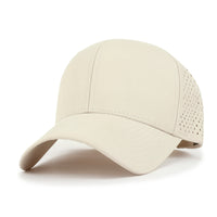 ililily 10 Bulk Pack Blank Six Panel Basic Baseball Cap Laser Cut Hole Back Hat