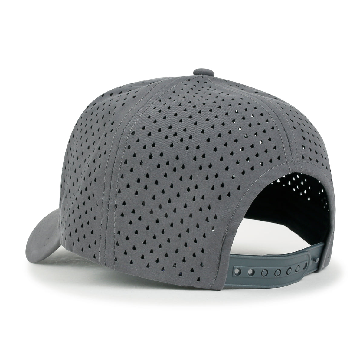 ililily 10 Bulk Pack Blank Six Panel Basic Baseball Cap Laser Cut Hole Back Hat
