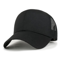 ililily Blank Six Panel Mesh Back Baseball Cap Basic Snap Back Trucker Hat