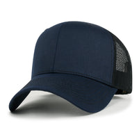 ililily Blank Six Panel Mesh Back Baseball Cap Basic Snap Back Trucker Hat