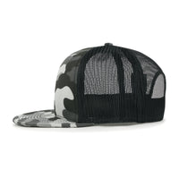 ililily Blank Six Panel Mesh Back Baseball Cap Basic Snap Back Flat Brim Hat