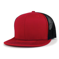 ililily Blank Six Panel Mesh Back Baseball Cap Basic Snap Back Flat Brim Hat