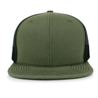 ililily Blank Six Panel Mesh Back Baseball Cap Basic Snap Back Flat Brim Hat