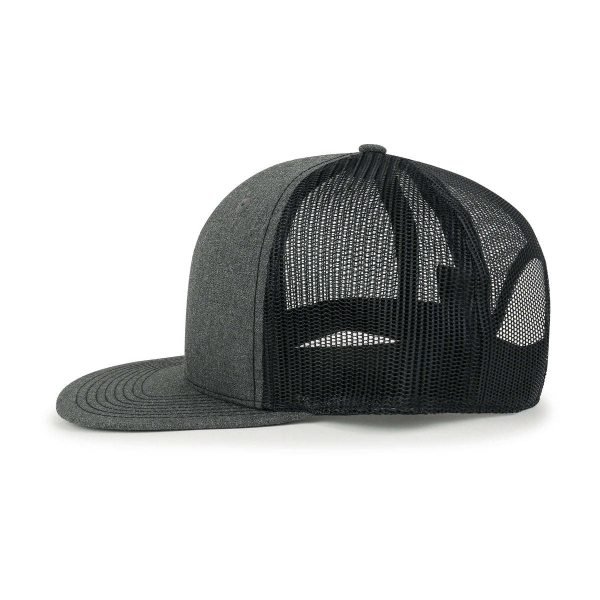 ililily Blank Six Panel Mesh Back Baseball Cap Basic Snap Back Flat Brim Hat