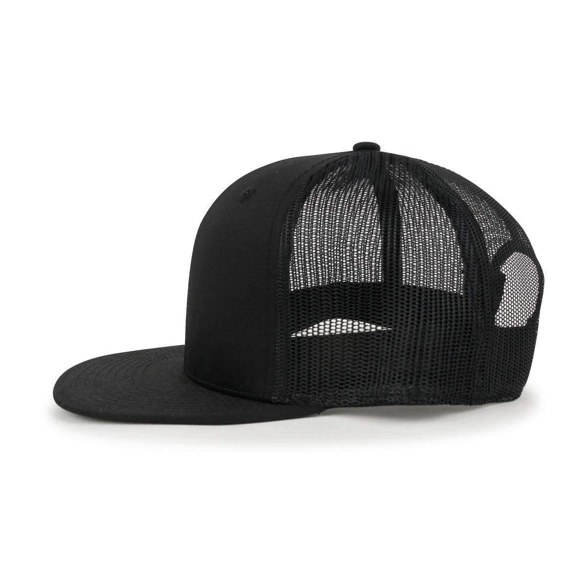 ililily Blank Six Panel Mesh Back Baseball Cap Basic Snap Back Flat Brim Hat