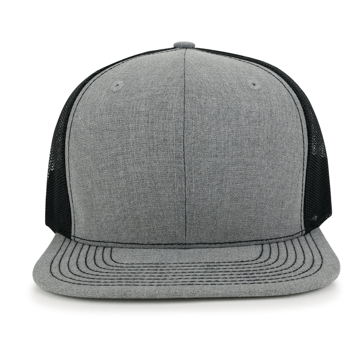 ililily Blank Six Panel Mesh Back Baseball Cap Basic Snap Back Flat Brim Hat