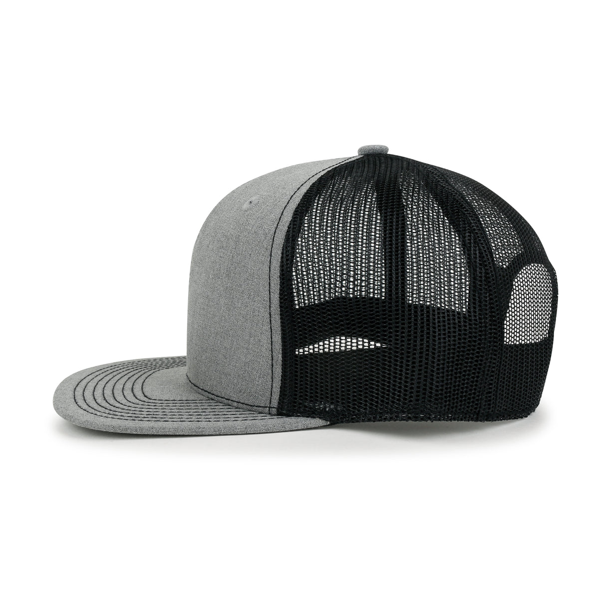 ililily Blank Six Panel Mesh Back Baseball Cap Basic Snap Back Flat Brim Hat