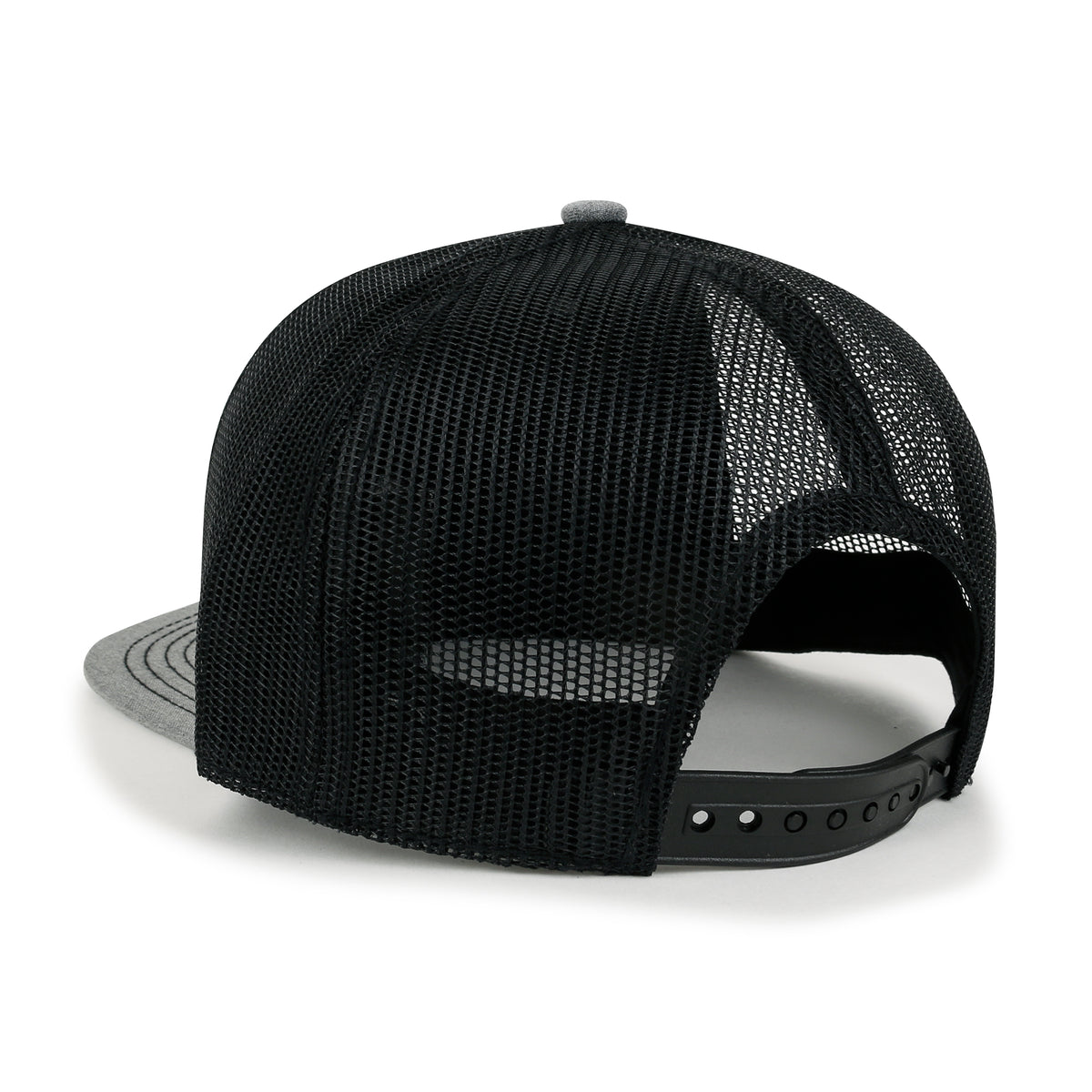 ililily Blank Six Panel Mesh Back Baseball Cap Basic Snap Back Flat Brim Hat