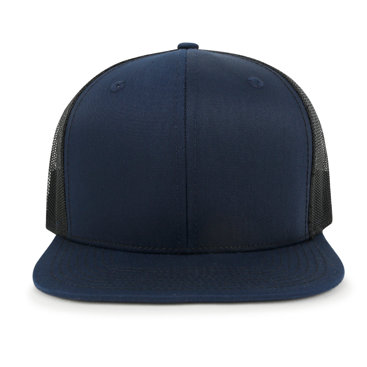ililily Blank Six Panel Mesh Back Baseball Cap Basic Snap Back Flat Brim Hat