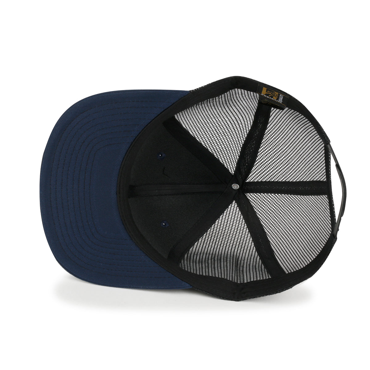 ililily Blank Six Panel Mesh Back Baseball Cap Basic Snap Back Flat Brim Hat