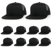 ililily 10 Bulk Pack Blank Six Panel Mesh Back Baseball Cap Basic Trucker Hat