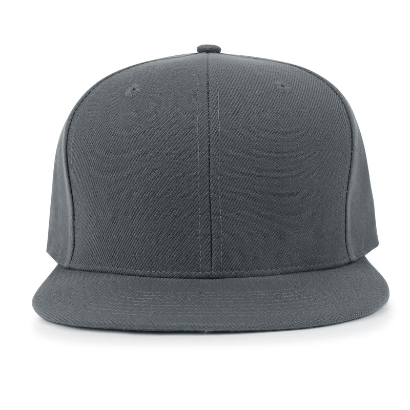ililily Blank Six Panel Flat Bill Baseball Cap Basic Snap Back Trucker Hat
