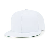 ililily Blank Six Panel Flat Bill Baseball Cap Basic Snap Back Trucker Hat