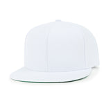 ililily Blank Six Panel Flat Bill Baseball Cap Basic Snap Back Trucker Hat