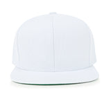 ililily Blank Six Panel Flat Bill Baseball Cap Basic Snap Back Trucker Hat