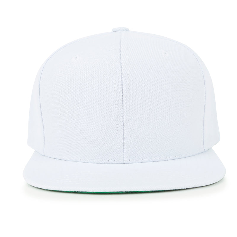 ililily Blank Six Panel Flat Bill Baseball Cap Basic Snap Back Trucker Hat