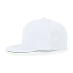 ililily Blank Six Panel Flat Bill Baseball Cap Basic Snap Back Trucker Hat