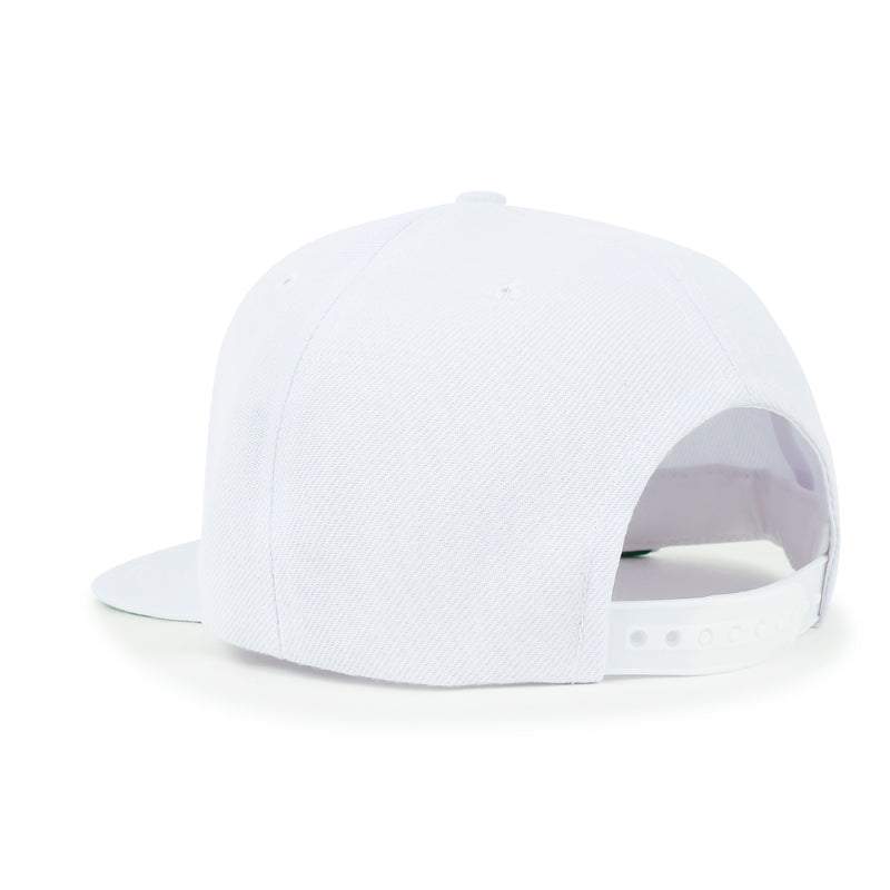 ililily Blank Six Panel Flat Bill Baseball Cap Basic Snap Back Trucker Hat