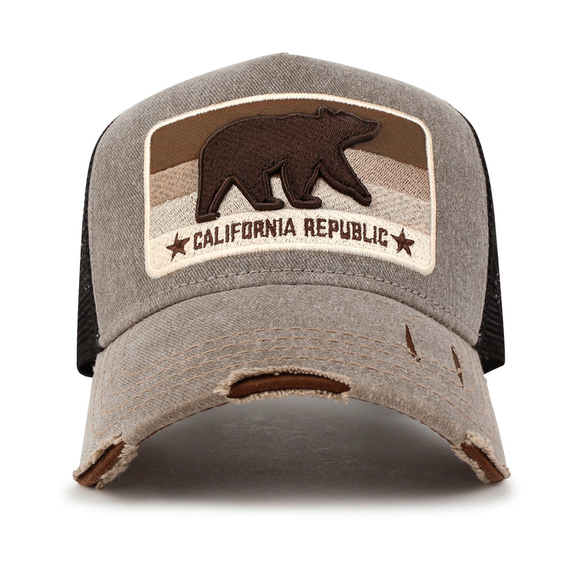 ililily PREMIUM California Bear Embroidered Baseball Cap  display picture 2