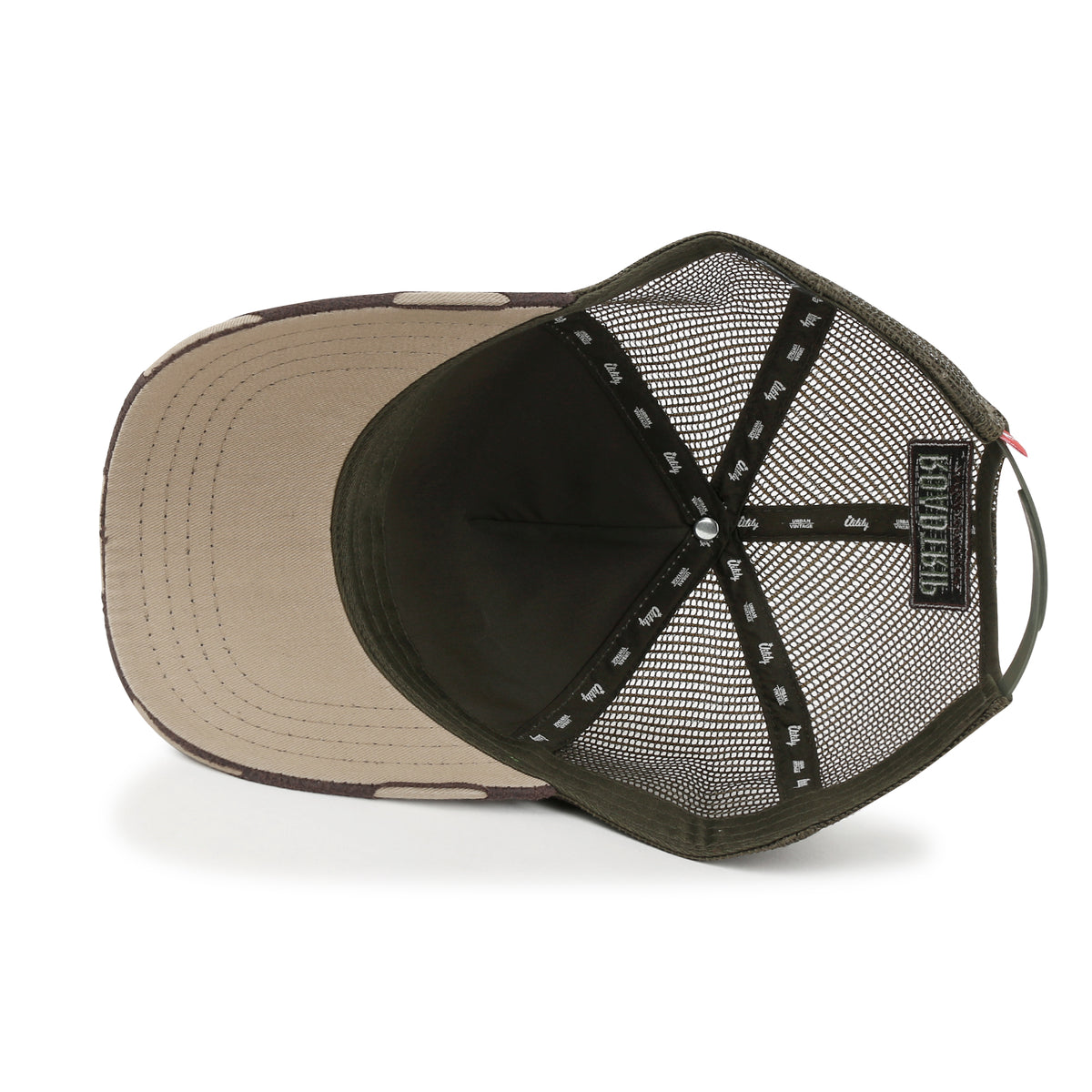 ililily Premium ROAD TRIP Embroidery Hexagon Patch Hat Vintage Baseball Cap