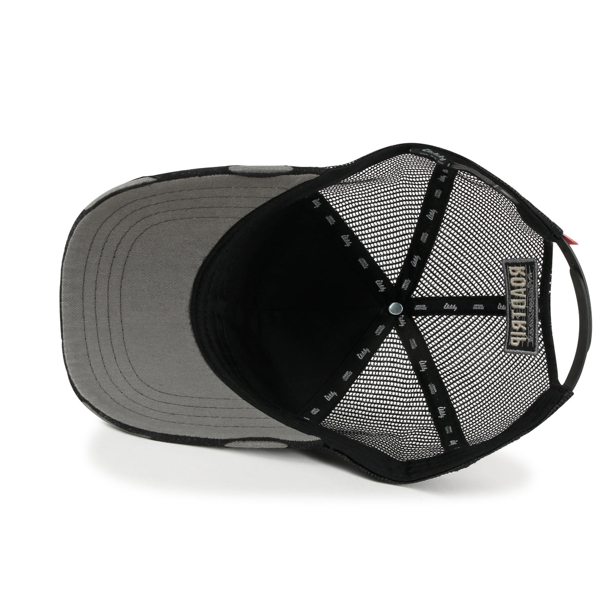 ililily Premium ROAD TRIP Embroidery Hexagon Patch Hat Vintage Baseball Cap