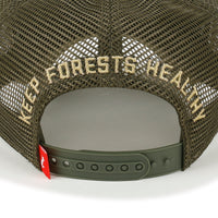 ililily PREMIUM Tree Embroidery Patch Cotton Hat Distressed Baseball Cap