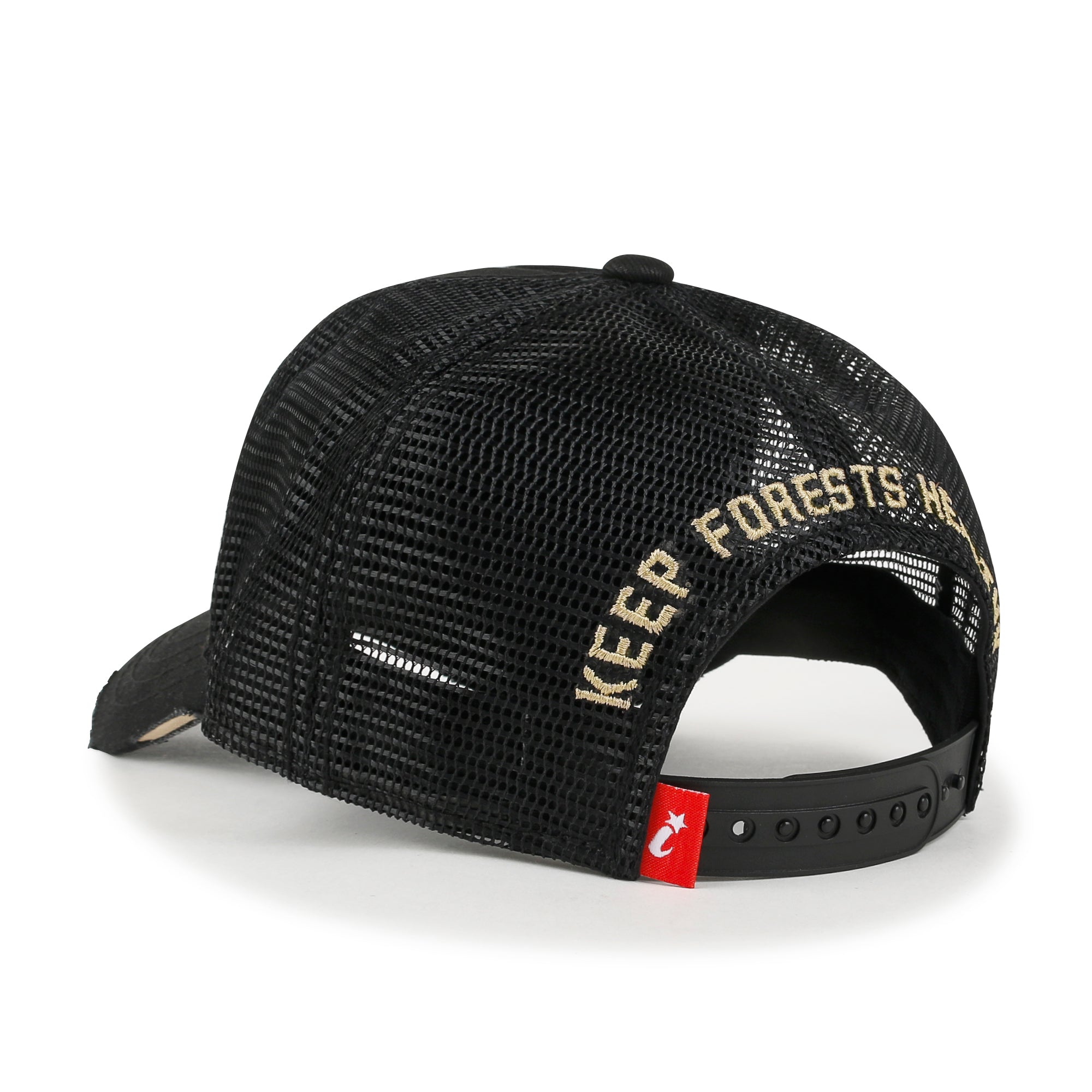 ililily PREMIUM Tree Embroidery Patch Cotton Hat Distressed