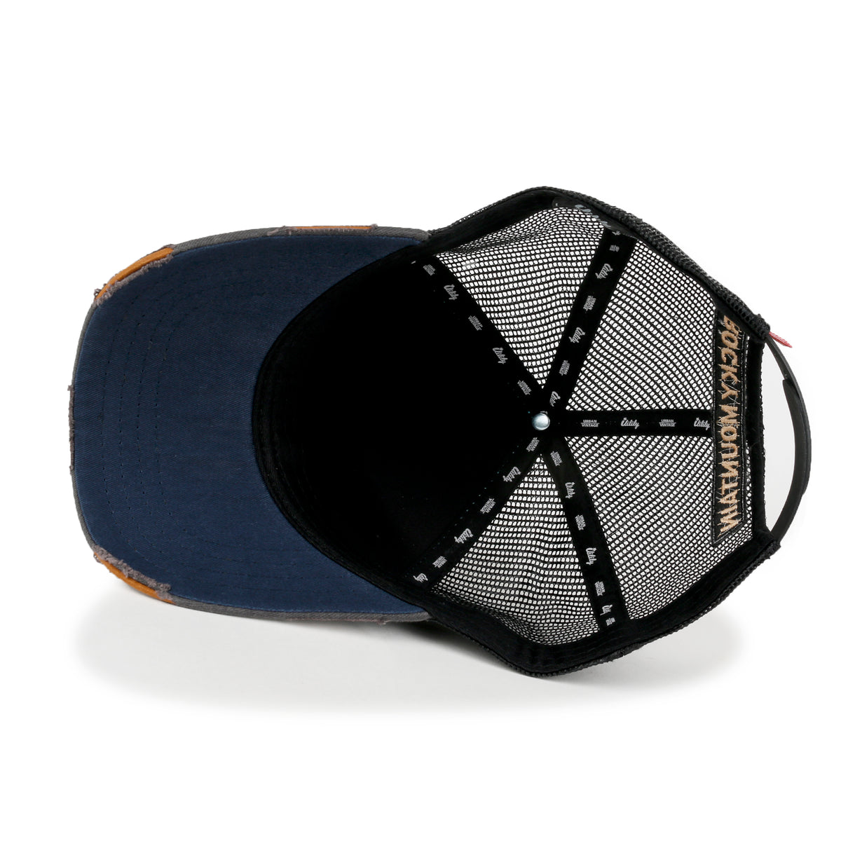 ililily Premium Rocky Mountain Embroidery Baseball Cap Structured Trucker Hat