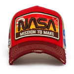 ililily PREMIUM NASA Mission Rectangle Patch Embroidery Structured Baseball Cap