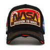 ililily PREMIUM NASA Mission Rectangle Patch Embroidery Structured Baseball Cap