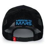 ililily PREMIUM NASA Mars Mission Embroidered Distressed Trucker Cap
