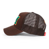 ililily PREMIUM Letter M Embroidered Cotton Trucker Cap Varsity Baseball Cap