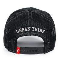 ililily PREMIUM Letter M Embroidered Cotton Trucker Cap Varsity Baseball Cap