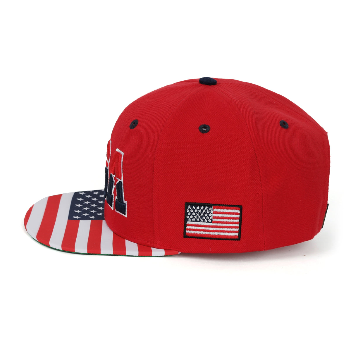 ililily United States Of America USA Flag Embroidery Trucker Hat Baseball Cap