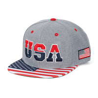 ililily United States Of America USA Flag Embroidery Trucker Hat Baseball Cap
