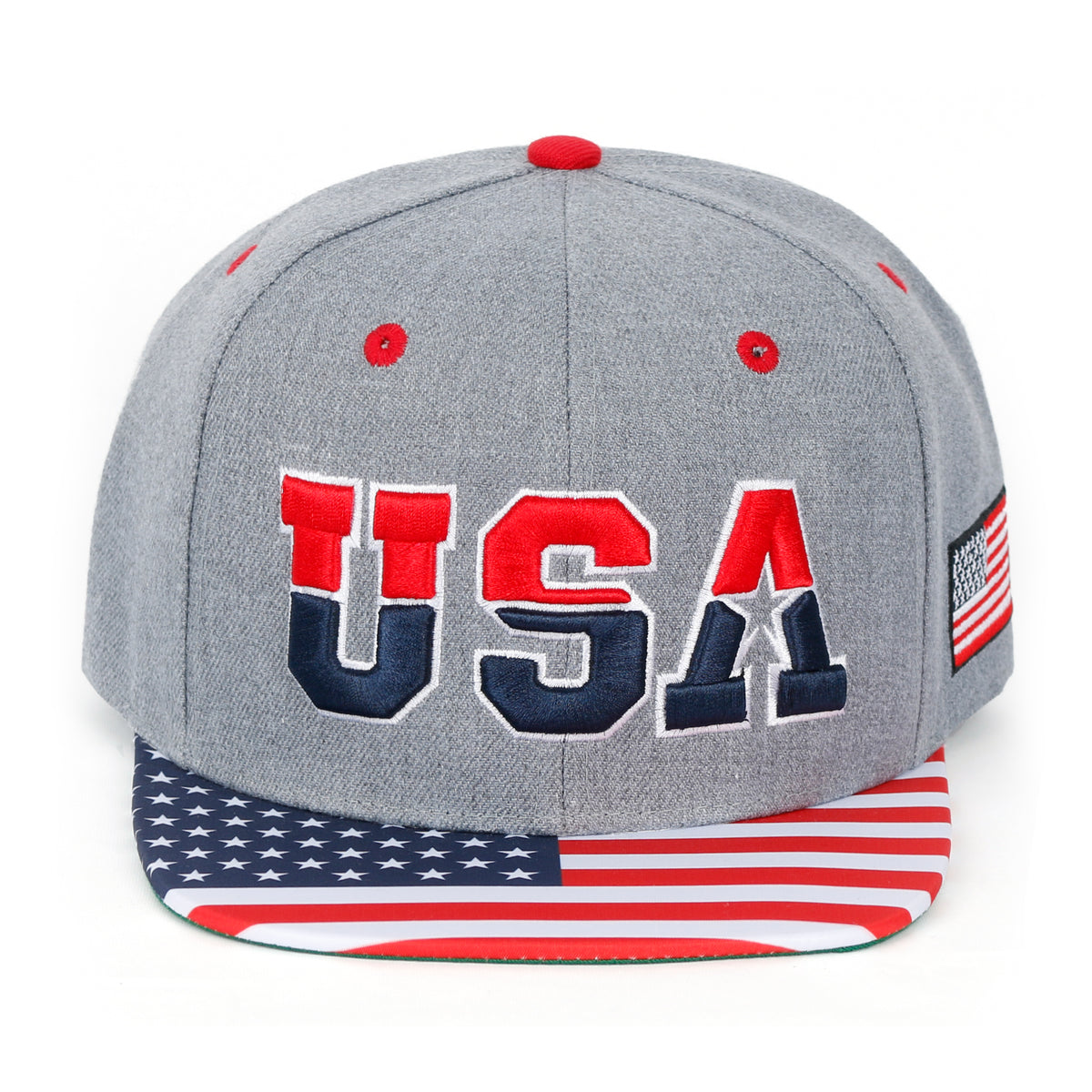 ililily United States Of America USA Flag Embroidery Trucker Hat Baseball Cap