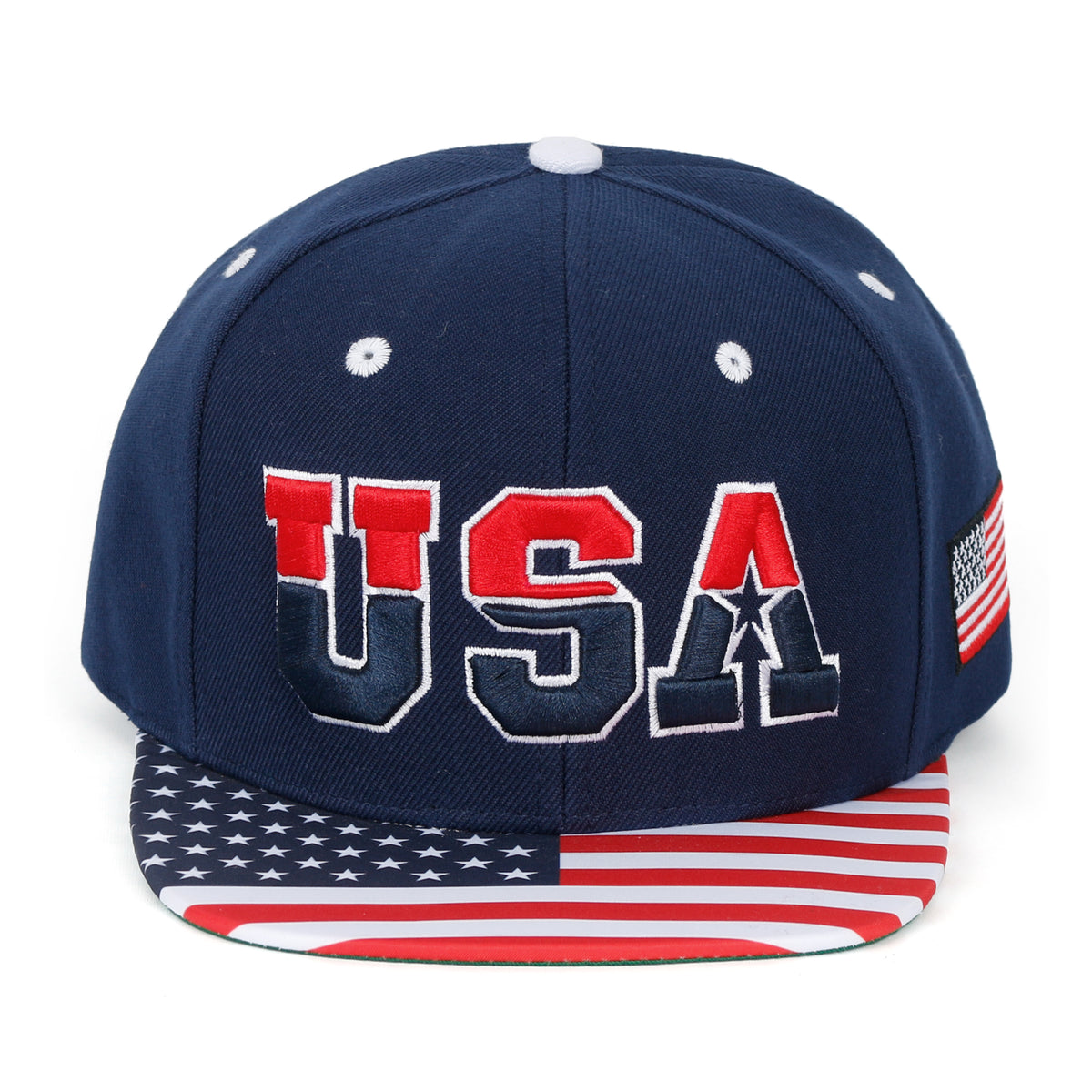 ililily United States Of America USA Flag Embroidery Trucker Hat Baseball Cap