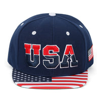 ililily United States Of America USA Flag Embroidery Trucker Hat Baseball Cap