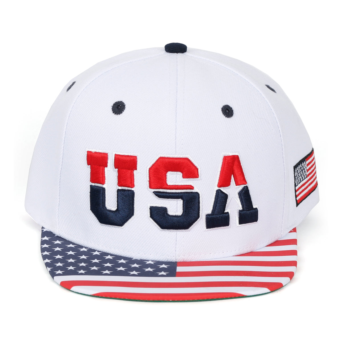 ililily United States Of America USA Flag Embroidery Trucker Hat Baseball Cap