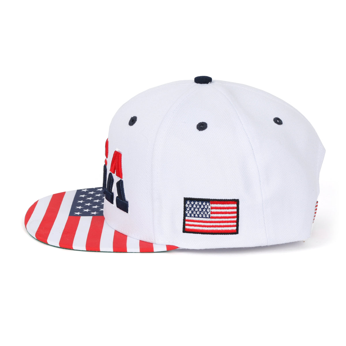 ililily United States Of America USA Flag Embroidery Trucker Hat Baseball Cap