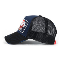 ililily PREMIUM NASA Mars Mission Embroidered Distressed Trucker Cap