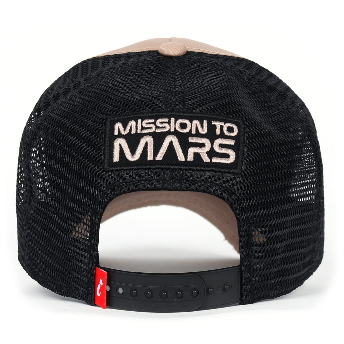 ililily PREMIUM NASA Mars Mission Embroidered Distressed Trucker Cap