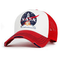 ililily PREMIUM NASA Space Shuttle Launch Embroidered Patch High Profile Trucker