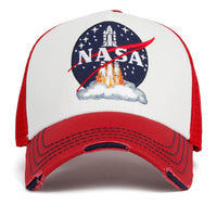 ililily PREMIUM NASA Space Shuttle Launch Embroidered Patch High Profile Trucker