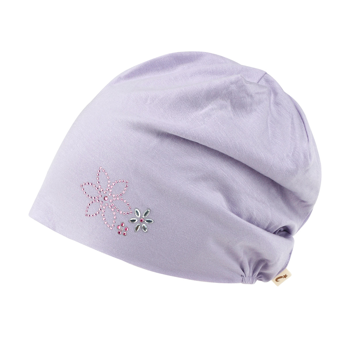 ililily TENCEL™Lyocell Rhinestone Chemo Beanie Ultra Soft Head Cover Sleep Hat